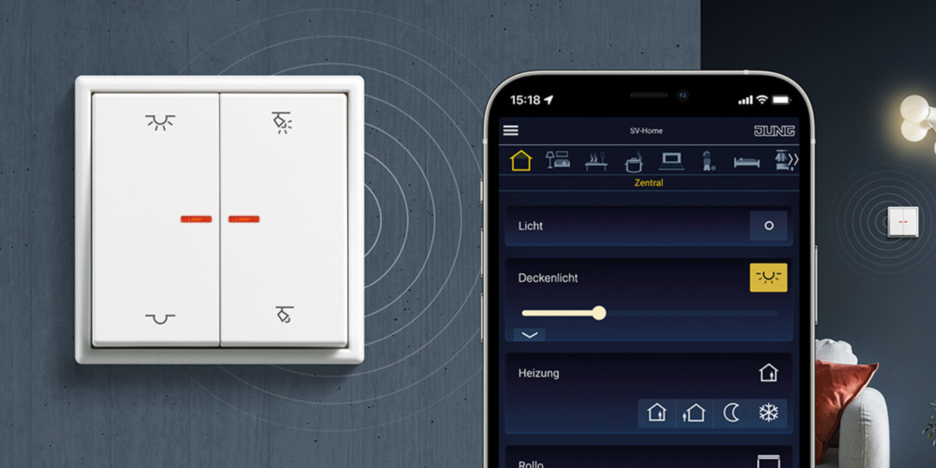 KNX RF Taster bei EAG Elektroanlagen und Gebäudetechnik GmbH in Aue